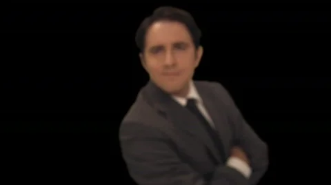 Man points forward Stock Footage 754754