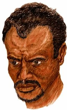 Man portrait Illustrazione stock