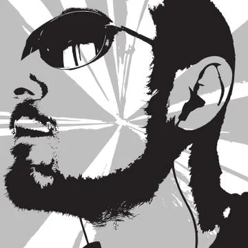Man portrait Stock Illustration