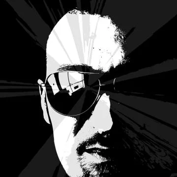 Man portrait Stock Illustration