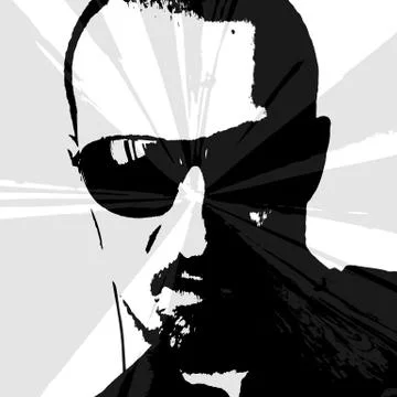 Man portrait Stock Illustration