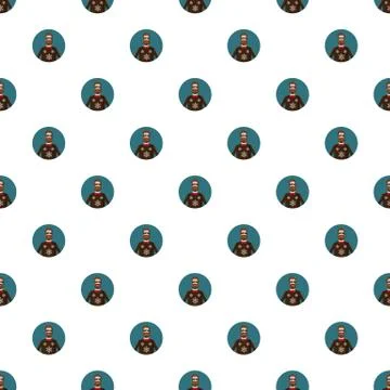 Man portrait pattern Stock Illustration
