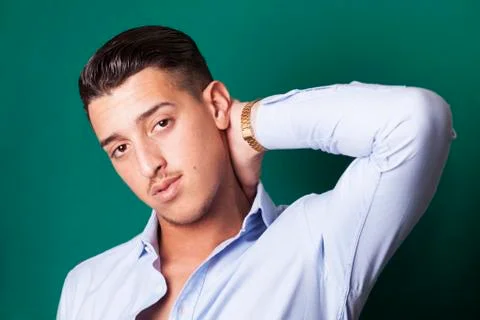Man posing and looking Stock Photos