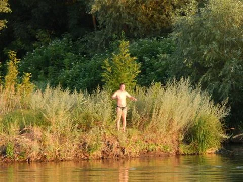 Man posing in various poses for the camera 库存照片