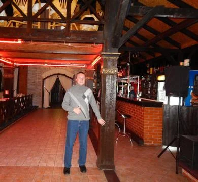 Man posing in various poses for the camera Stock Photos