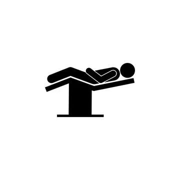Man, position icon. Element of patient position icon for mobile concept and web Stock Illustration