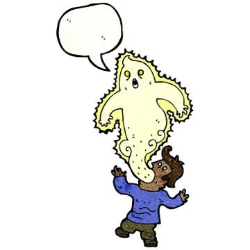 Man possessed cartoon Stock Illustration