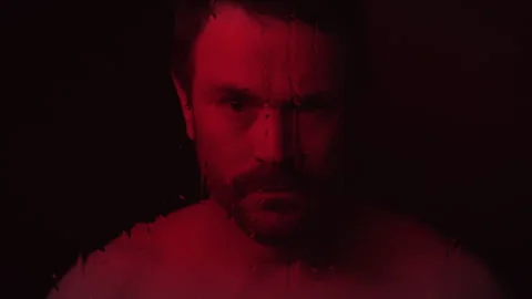 Man Possessed By The Devil Looping Clip Stock Footage 288912620