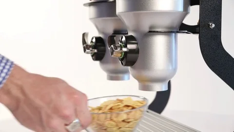 Man pouring cereal Stock Footage 77675929
