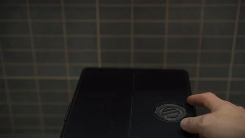 Man pours aromatic brown coffee beans into high section Stock-Footage 119158280