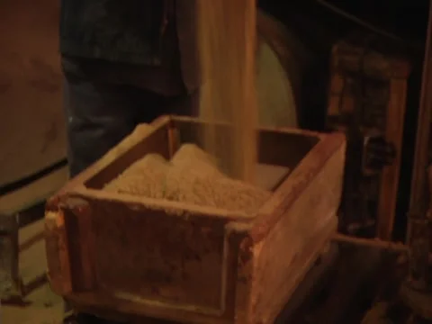 Man Pours Sand Into Mold Stock Footage 1089628