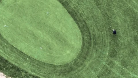 Man practice golf in the Swedish summer Stock Footage 250404767