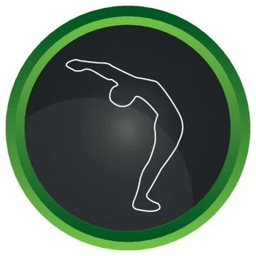 Man Practicing Salutation Pose Stock Illustration