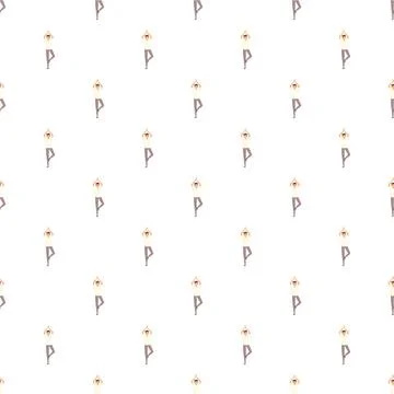 Man practicing yoga tree pose seamless pattern Stock Illustration