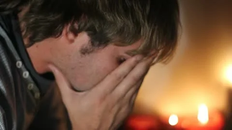 Man praying Video stock 10897395