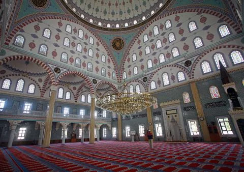 Man praying at mosque Stock Photos