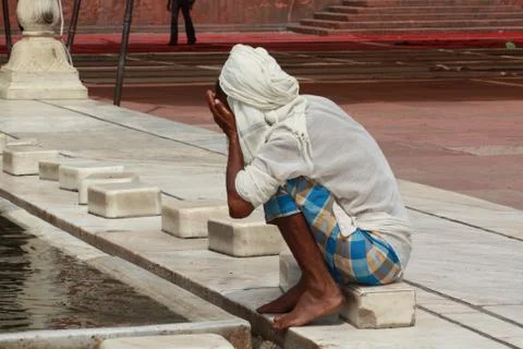 Man praying Stock Photos