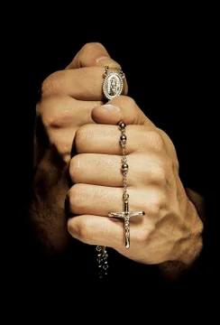 Man praying Stock Photos