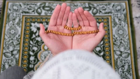 Man praying Ramadan Islam Stock Footage 235917605