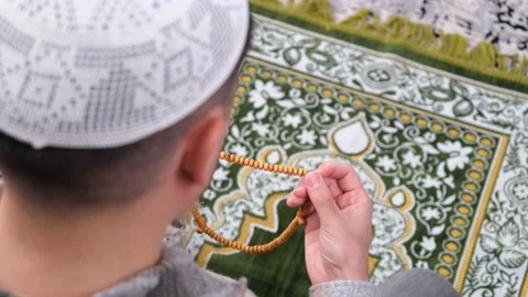 Man praying Ramadan Islam Stock Footage 235918921