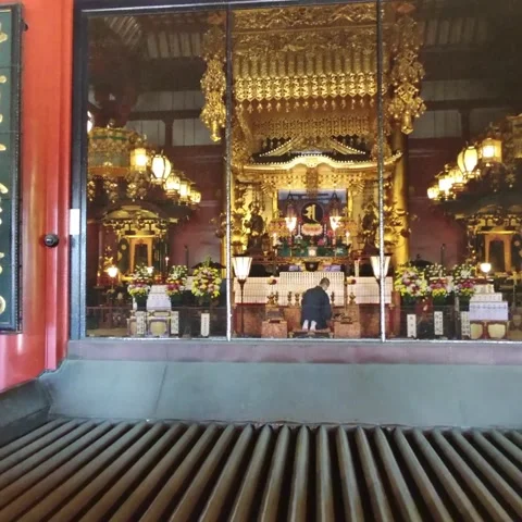 Man Praying at temple Japan Stock Footage 236266002