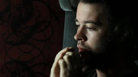 Man prays V2 - HD Stock Footage 12239141