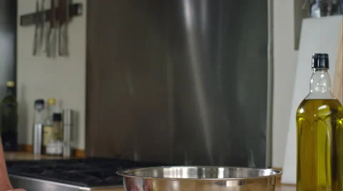 Man prepairing a healthy lunch while at home. Stock Footage 63006922