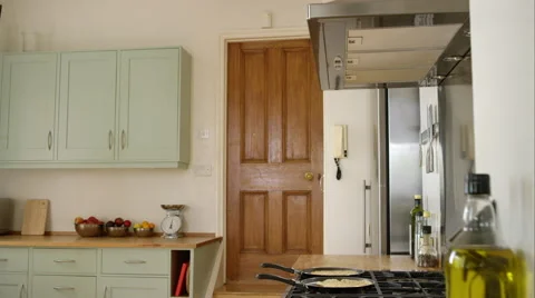 Man prepairing a healthy lunch while at home. Stock Footage 63010493