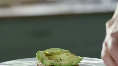 Man prepairing a healthy lunch while at home. Stock Footage 63014621
