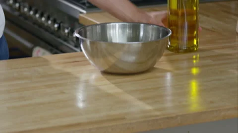 Man prepairing a healthy lunch while at home. Stock Footage 63031398