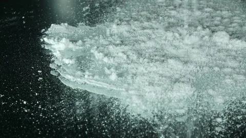 Man prepares cocaine for use Stock Footage 89331327