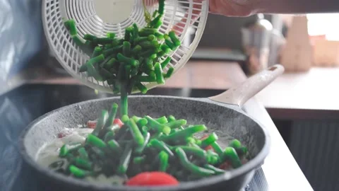 A man prepares a cream sauce Stock Footage 131495602