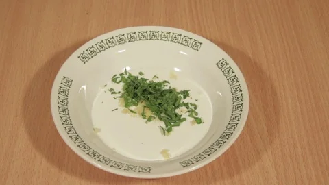 A man prepares a marinade Stock Footage 71039729