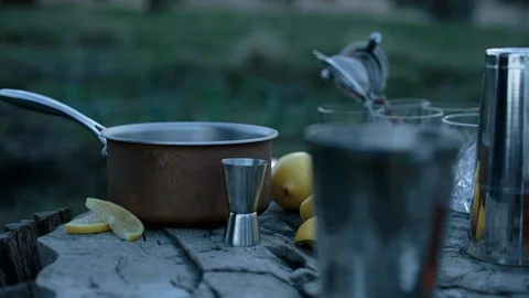 Man preparing a drink Stock-Footage 94883788