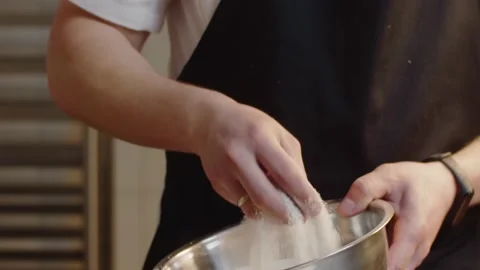 Man preparing fish salmon 스톡 동영상 135522322