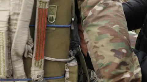 The man is preparing to fly 6 Stock Footage 321250080