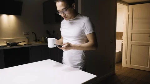 Man Preparing To Shave In Bathroom Stock Footage 130009645