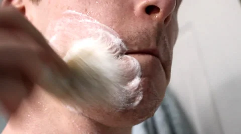 Man Preparing For A Shave Stock Footage 37961627
