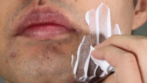 A man preparing to shave Video stock 336573442