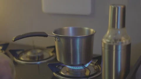 Man preparing tea in kitchen Stock Footage 221242479