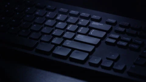 Man pressing backspace key on computer keyboard 스톡 동영상 67553550