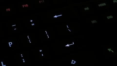 Man pressing enter key on computer keyboard Stock Footage 85402625