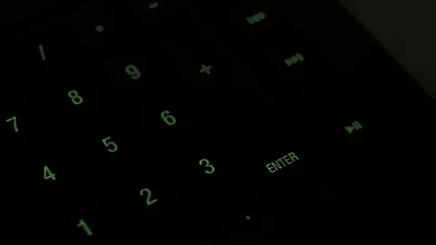 Man pressing enter key on computer keyboard 스톡 동영상 85402638
