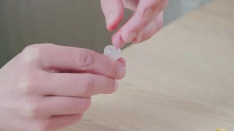 Man pricks finger for blood rapid diagnostic at-home test, showcasing conve.. Stock Footage 327208663