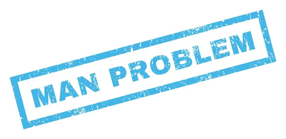 Man Problem Rubber Stamp イラスト素材