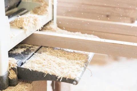 A man is processing a tree. Joiner. A carpenter. Woodworking Processes Stock Photos