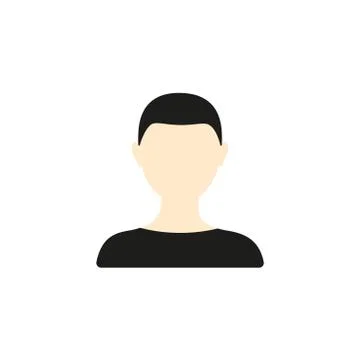 Man profile Stock Illustration