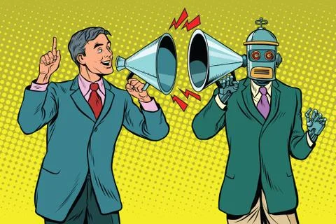 Man programs the computer 스톡 일러스트