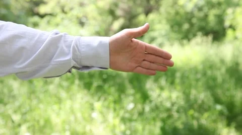 Man proposing handshake Stock Footage 63762670