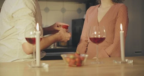 Man proposing to his girlfriend Stock Footage 114120125